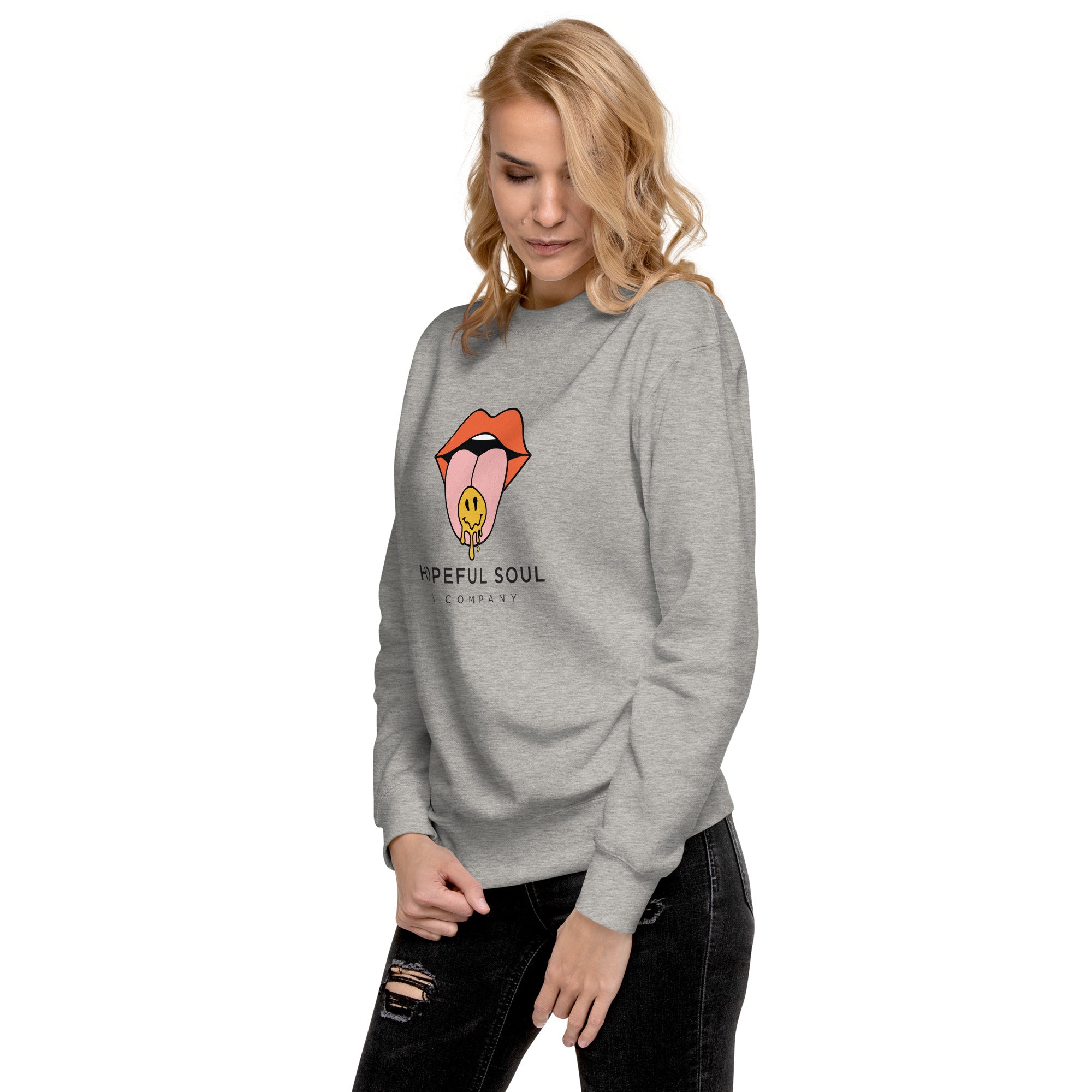 Hopeful Soul Co Tongue Out Sweatshirt Hopeful Soul Company