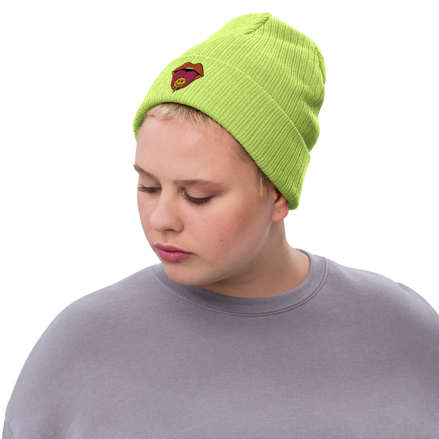 Hopeful Soul & Co + Tongue Out Ribbed Knit Beanie